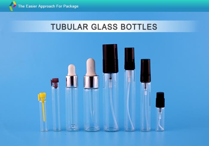 Tubular glass bottles